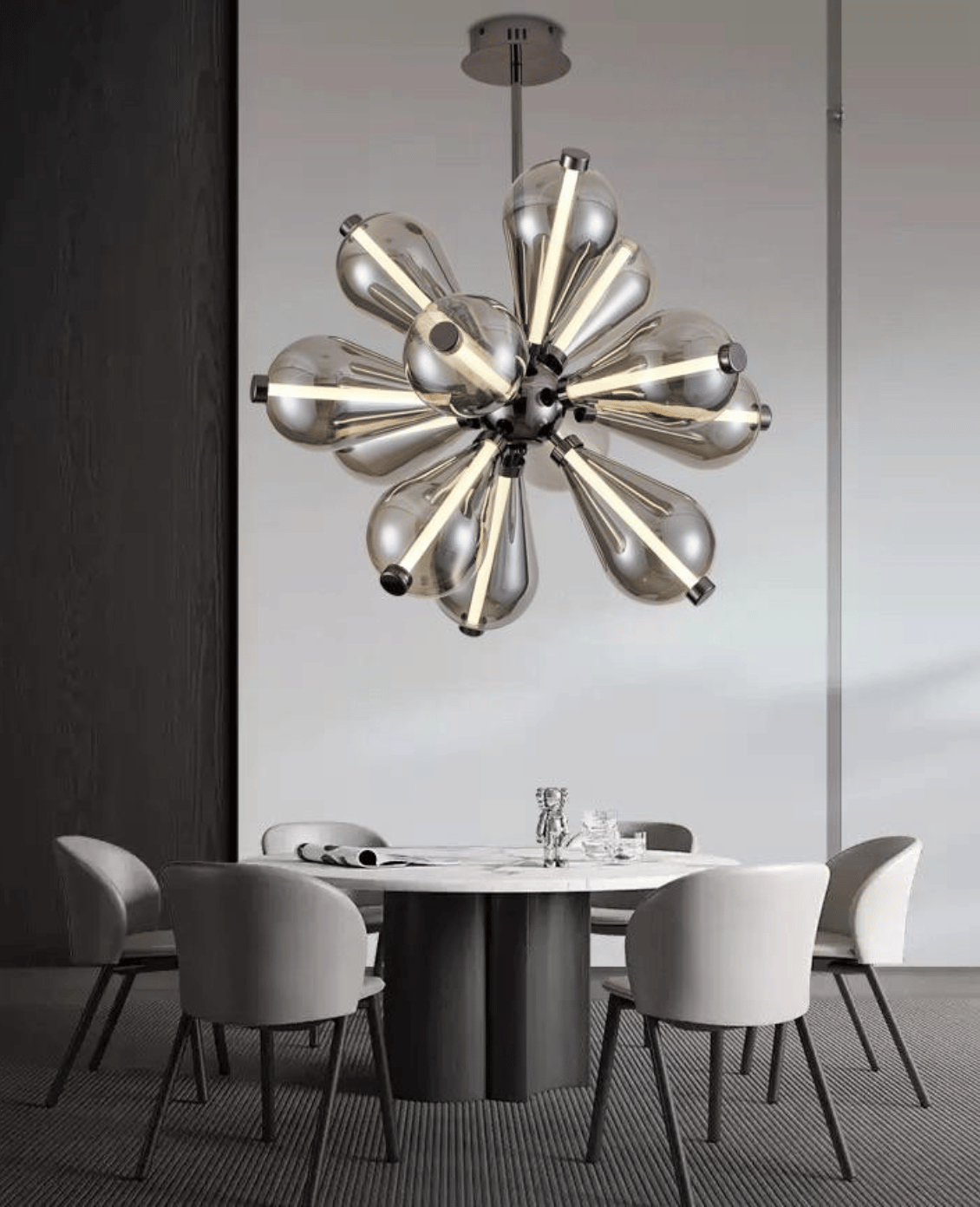 Smoky LED Hanging Light